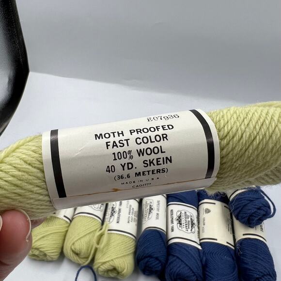 Vintage Tapestry Pure Wool Needlecraft Creation Elsa Williams Yarn 12 Skeins - Picture 9 of 11